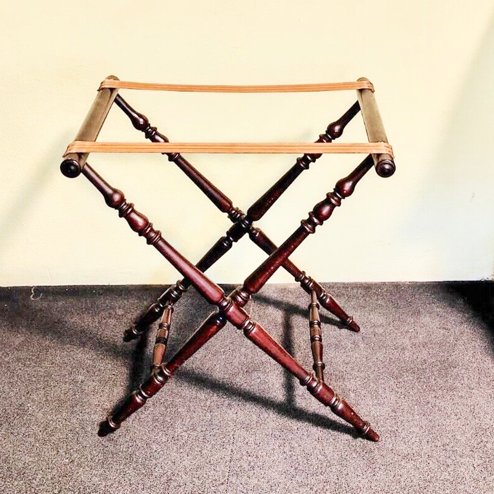 Tablettisch Beistelltablett Beistelltisch Serviertisch antik Mahagoni Tablett